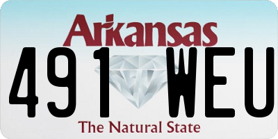 AR license plate 491WEU