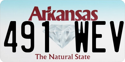 AR license plate 491WEV
