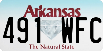 AR license plate 491WFC