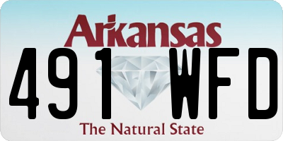 AR license plate 491WFD
