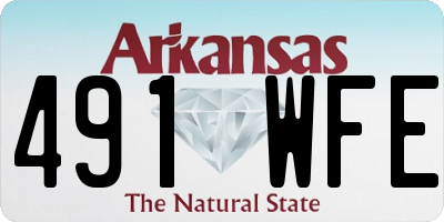 AR license plate 491WFE