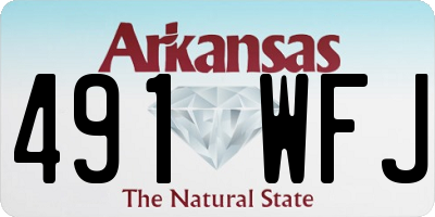 AR license plate 491WFJ