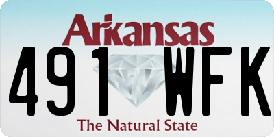 AR license plate 491WFK