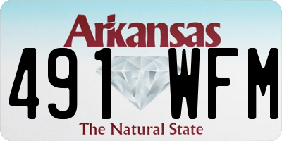 AR license plate 491WFM