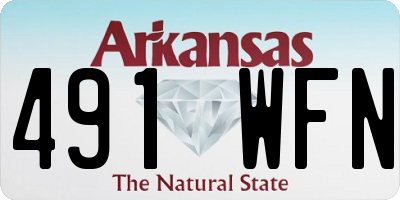 AR license plate 491WFN