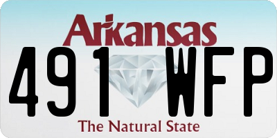 AR license plate 491WFP