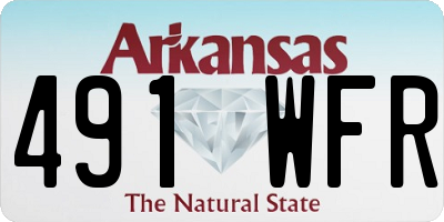 AR license plate 491WFR
