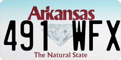 AR license plate 491WFX