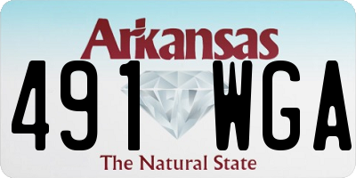 AR license plate 491WGA