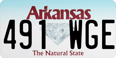 AR license plate 491WGE