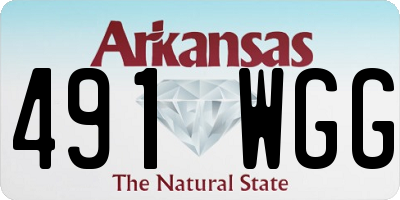 AR license plate 491WGG
