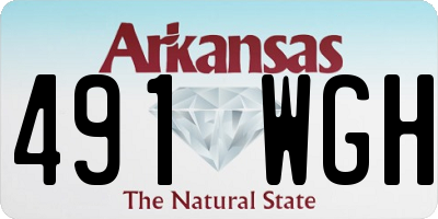 AR license plate 491WGH