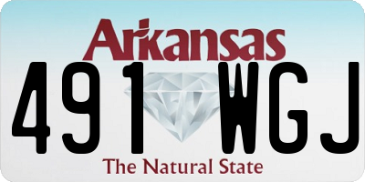 AR license plate 491WGJ