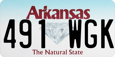 AR license plate 491WGK