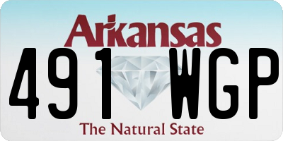 AR license plate 491WGP