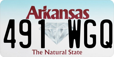 AR license plate 491WGQ