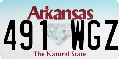 AR license plate 491WGZ