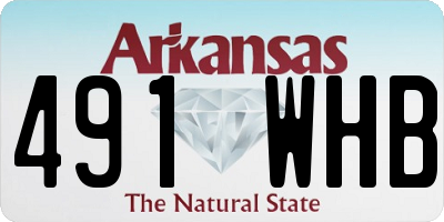 AR license plate 491WHB