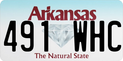 AR license plate 491WHC