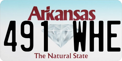AR license plate 491WHE