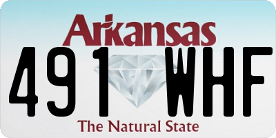 AR license plate 491WHF