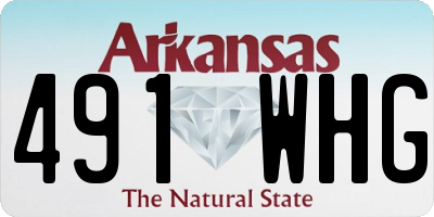 AR license plate 491WHG