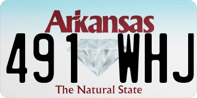 AR license plate 491WHJ