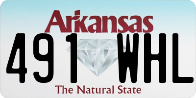 AR license plate 491WHL