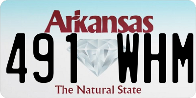 AR license plate 491WHM
