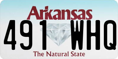 AR license plate 491WHQ