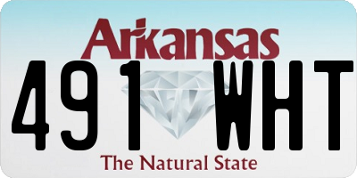 AR license plate 491WHT