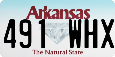 AR license plate 491WHX