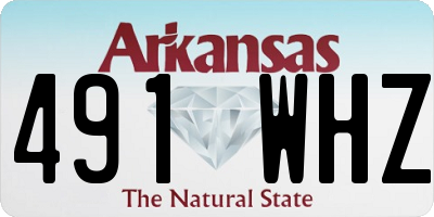 AR license plate 491WHZ