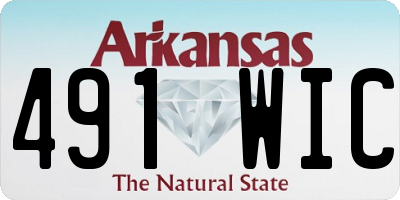AR license plate 491WIC