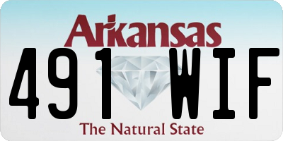 AR license plate 491WIF