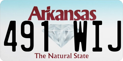 AR license plate 491WIJ