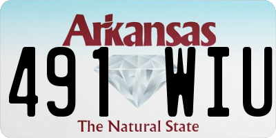 AR license plate 491WIU