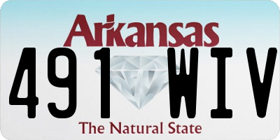 AR license plate 491WIV