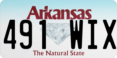 AR license plate 491WIX