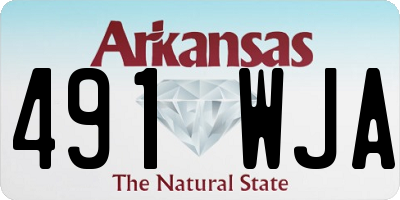 AR license plate 491WJA