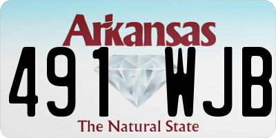 AR license plate 491WJB