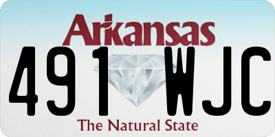 AR license plate 491WJC