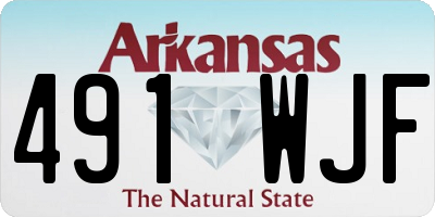 AR license plate 491WJF