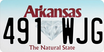 AR license plate 491WJG