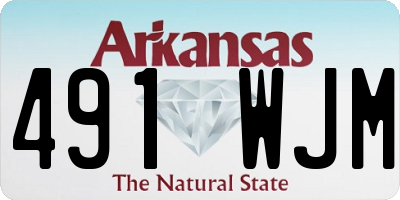 AR license plate 491WJM
