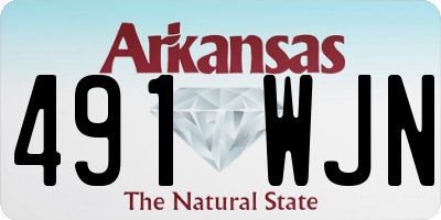 AR license plate 491WJN