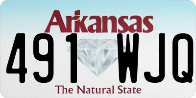 AR license plate 491WJQ