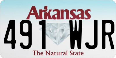 AR license plate 491WJR