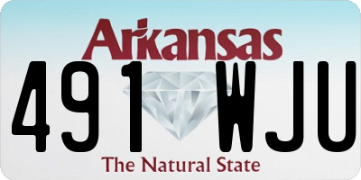 AR license plate 491WJU