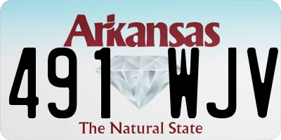 AR license plate 491WJV